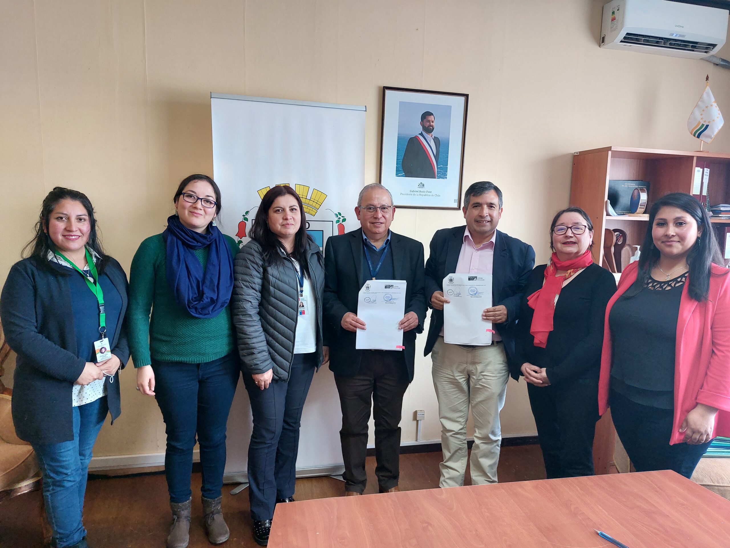 Municipio firma convenio de colaboración con IPS para dar cobertura en Malalhue