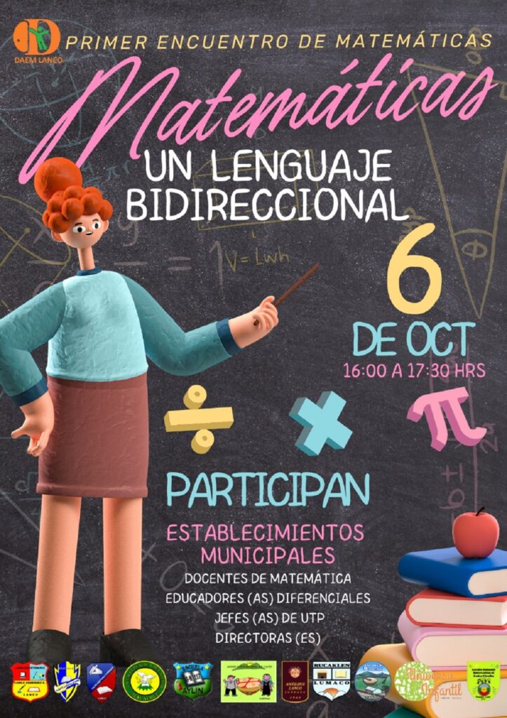 Daem y Depto. de Matemáticas del Liceo Bicentenario C. Henríquez programan Encuentro Comunal de docentes de la signatura