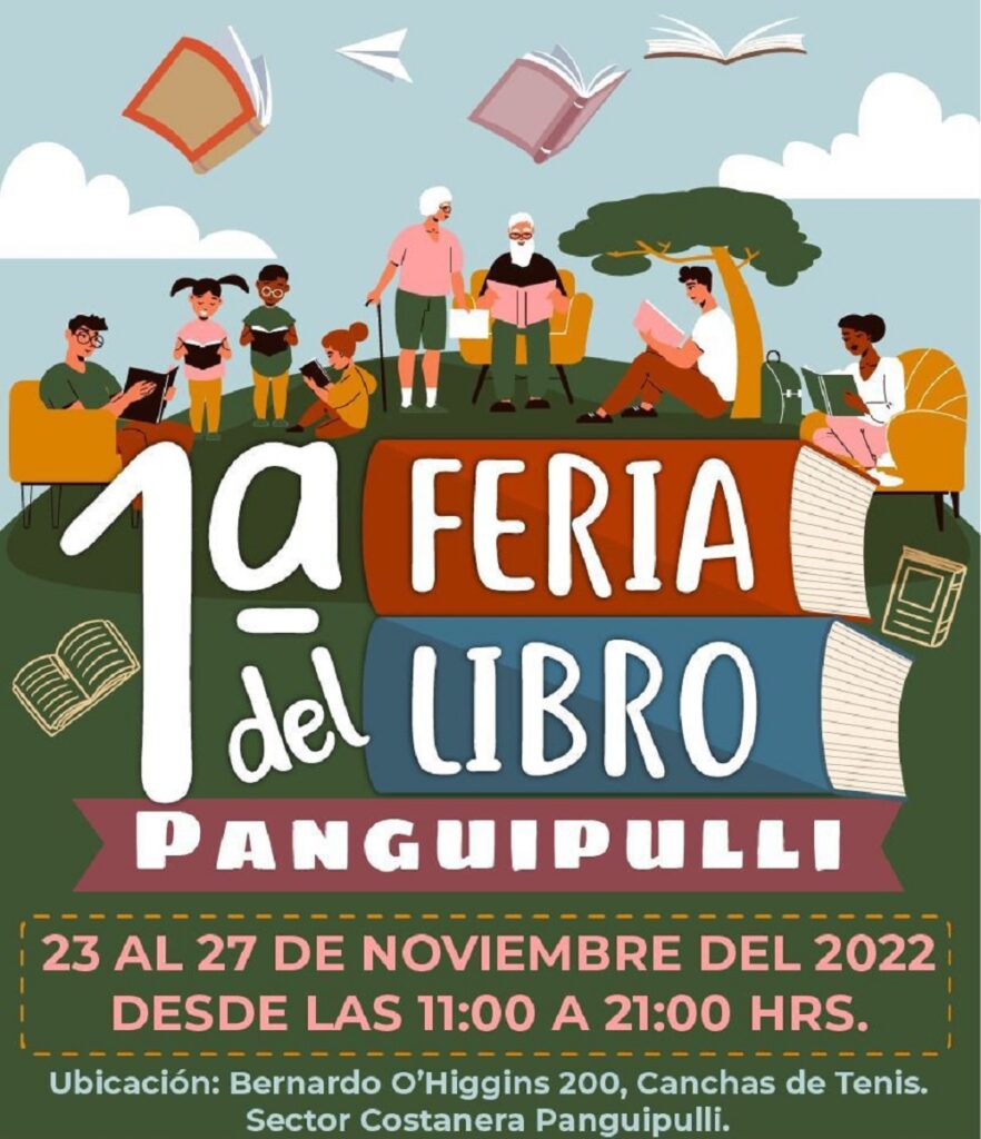 Entre el 23 y el 27 de noviembre se realiza en la 1era Feria del Libro en Panguipulli
