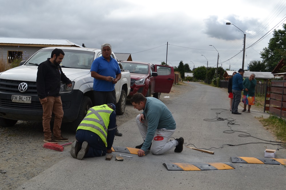 Instalación de reductores de velocidad buscan disminuir los riesgos producto de la irresponsabilidad de conductores