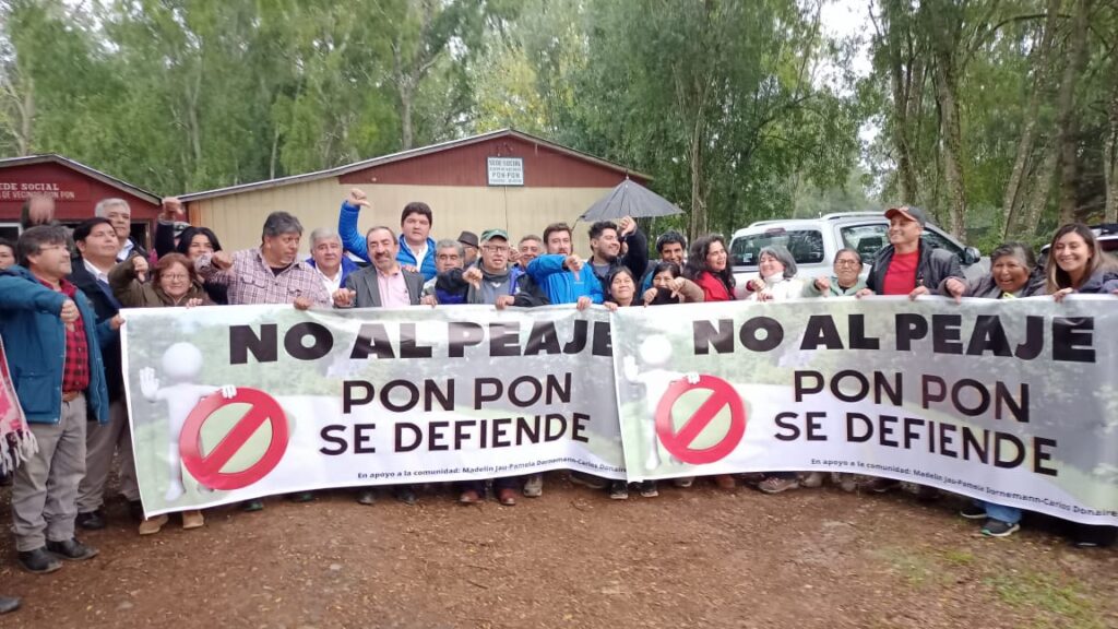 Comunidad de Pon Pon se opone rotúndamente a la instalación del peaje en su zona