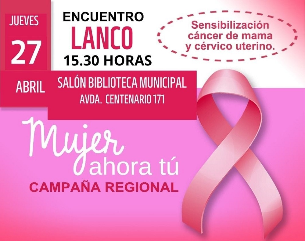 Invitan a mujeres de Lanco a participar del encuentro sobre prevención de cáncer