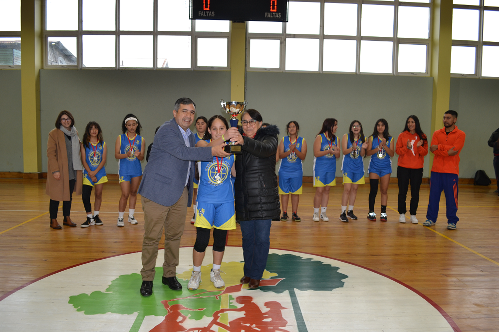 Selección de Básquetbol Damas de la escuela Alberto Córdova, Campeón de los Juegos Escolares Lanco 2023
