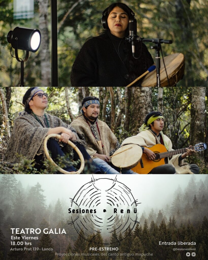 Proyecto «Sesiones Renü», musicales del canto antiguo mapuche, se presenta hoy en el Teatro Galia