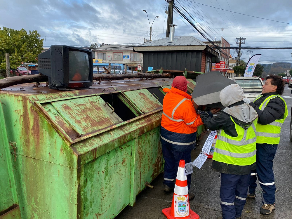 Positiva evolución de la Campaña de retiro de residuos electrónicos en la comuna de Lanco