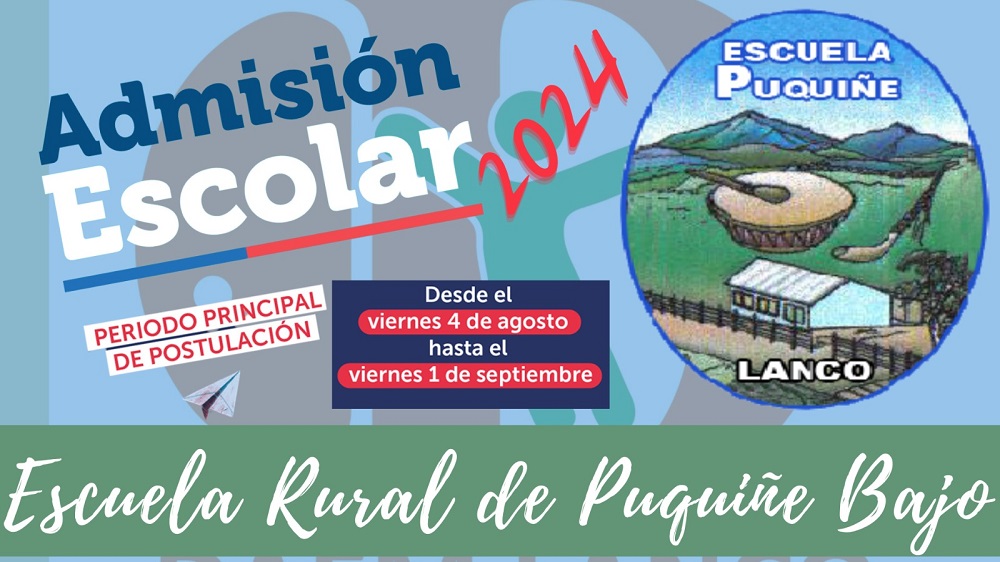 Escuela rural de Puquiñe, una alternativa educativa para el año 2024