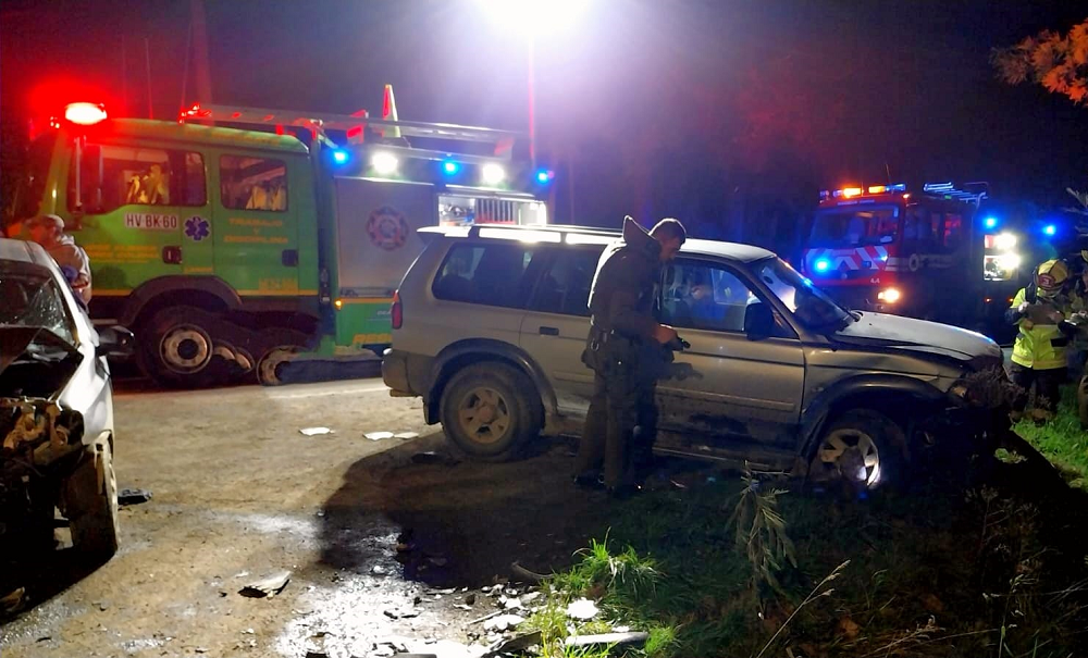 Dos personas lesionadas deja accidente de tránsito en el sector norte de Lanco