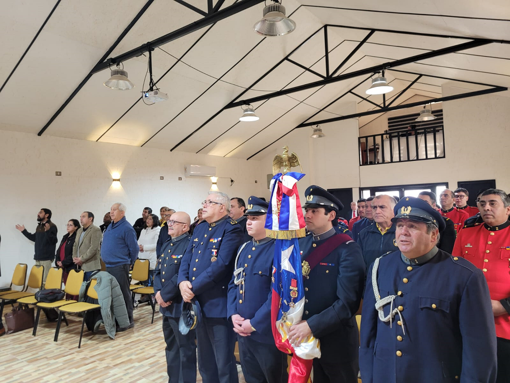 Con motivo de su aniversario, Bomberos de Malalhue participó de un Culto de Acción de Gracias