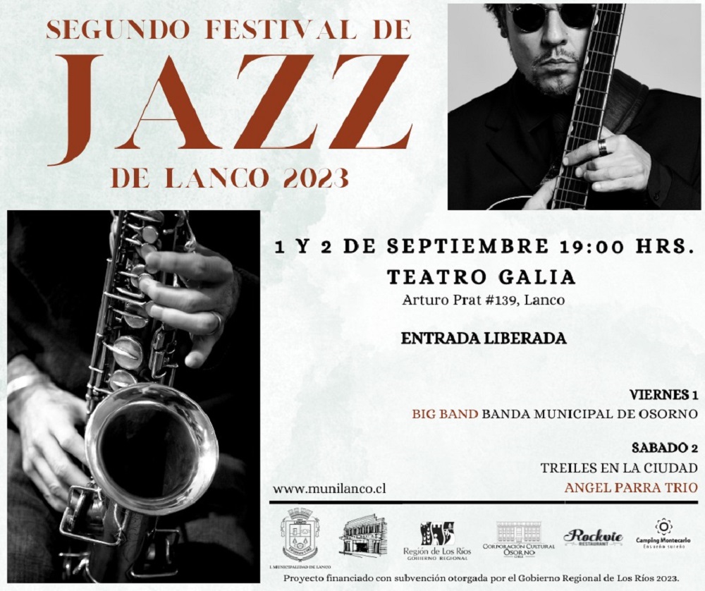 Vuelve el Festival de Jazz de Lanco en su Segunda versión 2023