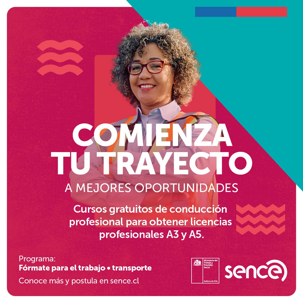 SENCE Los Ríos ofrece cursos gratuitos para formar  conductores profesionales de transporte y carga