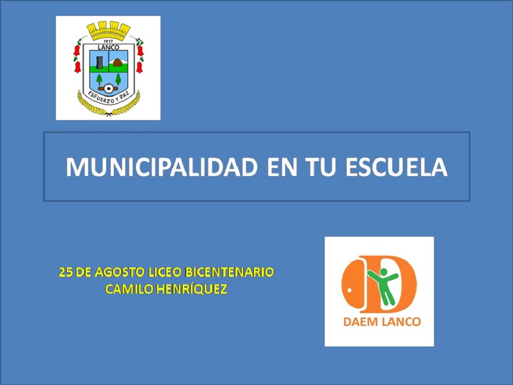 Este viernes se da inicio al programa «Municipalidad en tu Escuela», iniciativa de Daem y Dideco de Lanco