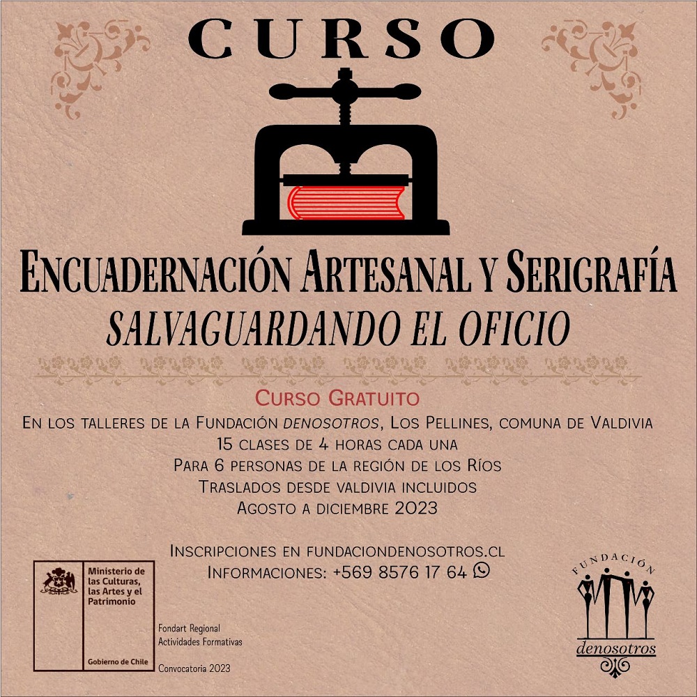 Invitan a inscribirse en curso gratuito de Encuadernación