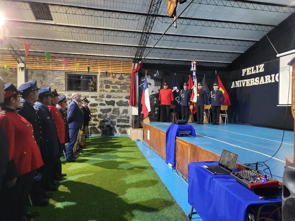 En solemne ceremonia, Cuerpo de Bomberos de Malalhue celebró sus 57 aniversarios