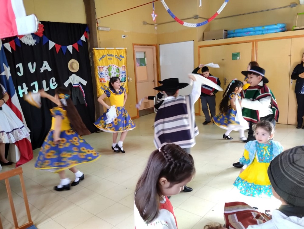 Jardín «Universo Infantil» de Malalhue inició semana de celebración de Fiestas Patrias