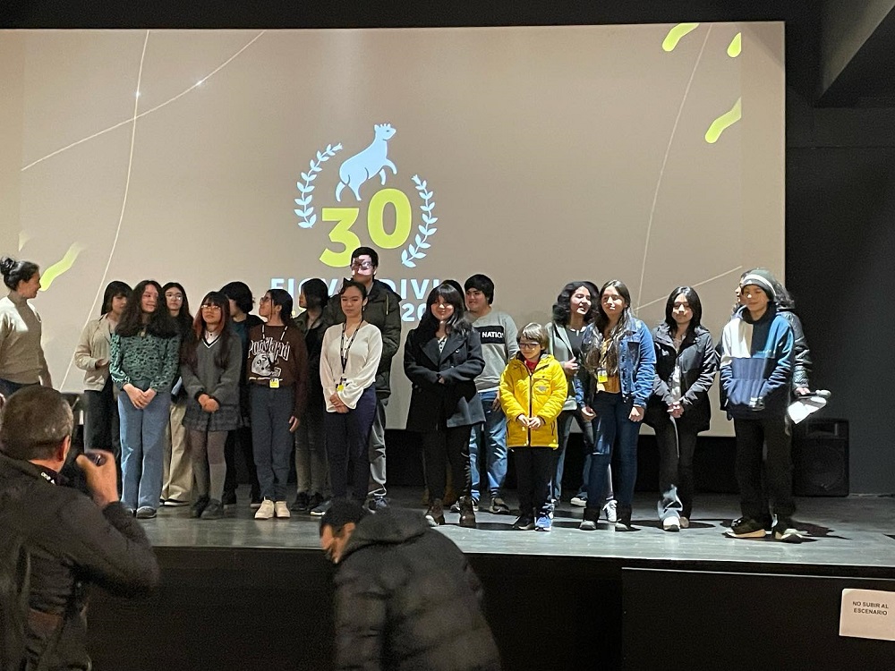 Estudiantes del Liceo República del Brasil exhibieron micrometraje en el Festival Internacional de Cine de Valdivia