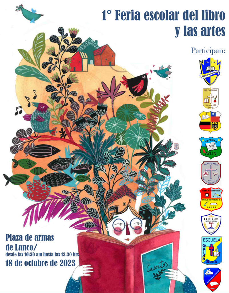 El 18 de octubre se realiza en Lanco la Primera Feria Escolar del Libro y las Artes