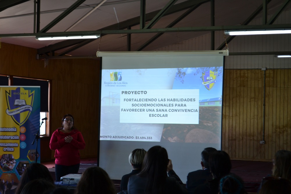 Escuela Alberto Córdova realizó lanzamiento del proyecto postulado por el Centro de Padres al Gobierno Regional