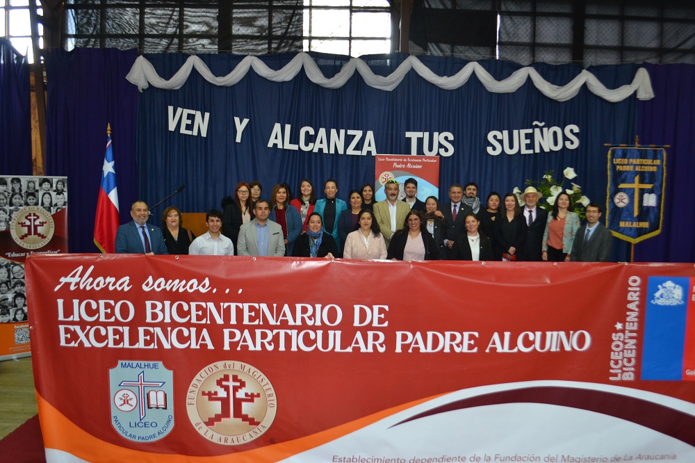 Oficialmente el Liceo Particular Padre Alcuino es reconocido como «Liceo Bicentenario de Excelencia»