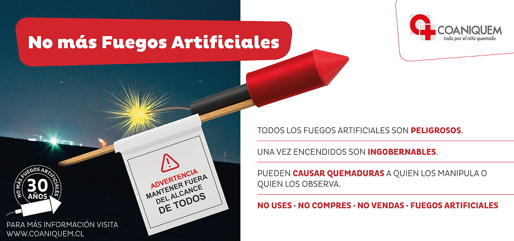 COANIQUEM lanza la Campaña «No más Fuegos Artificiales»