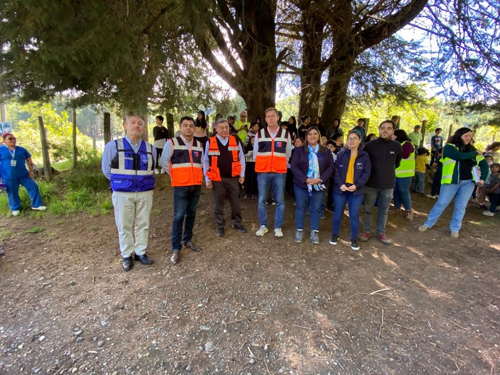 Más de 500 personas participaron en simulacro de erupción del Volcán Villarrica