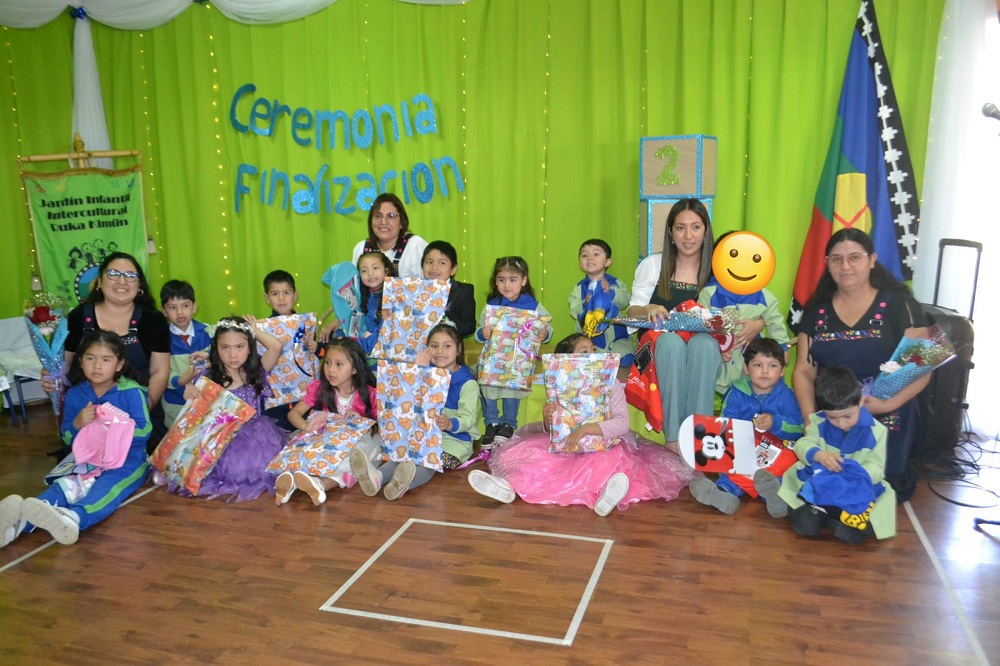 Jardín Infantil Intercultural Ruka Kimün de Puquiñe celebró la graduación de la promoción 2023