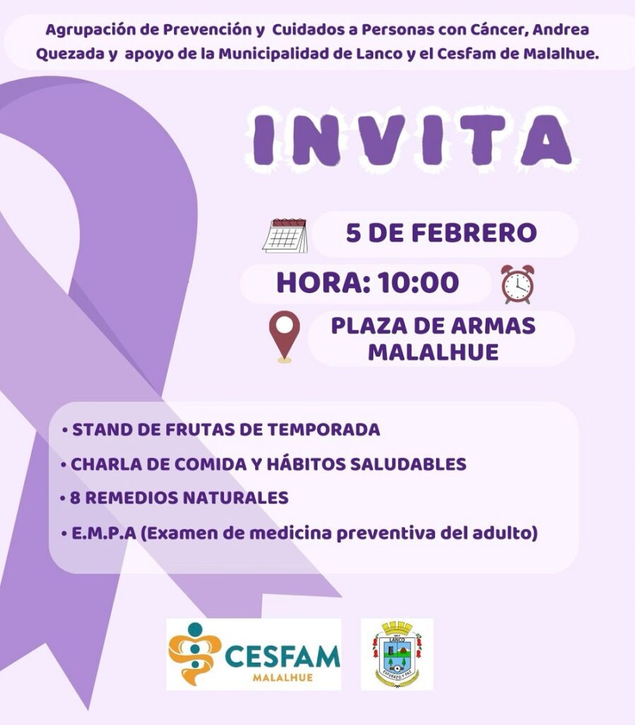 En Malalhue se realiza el Primer Encuentro de sensibilización en torno al cáncer