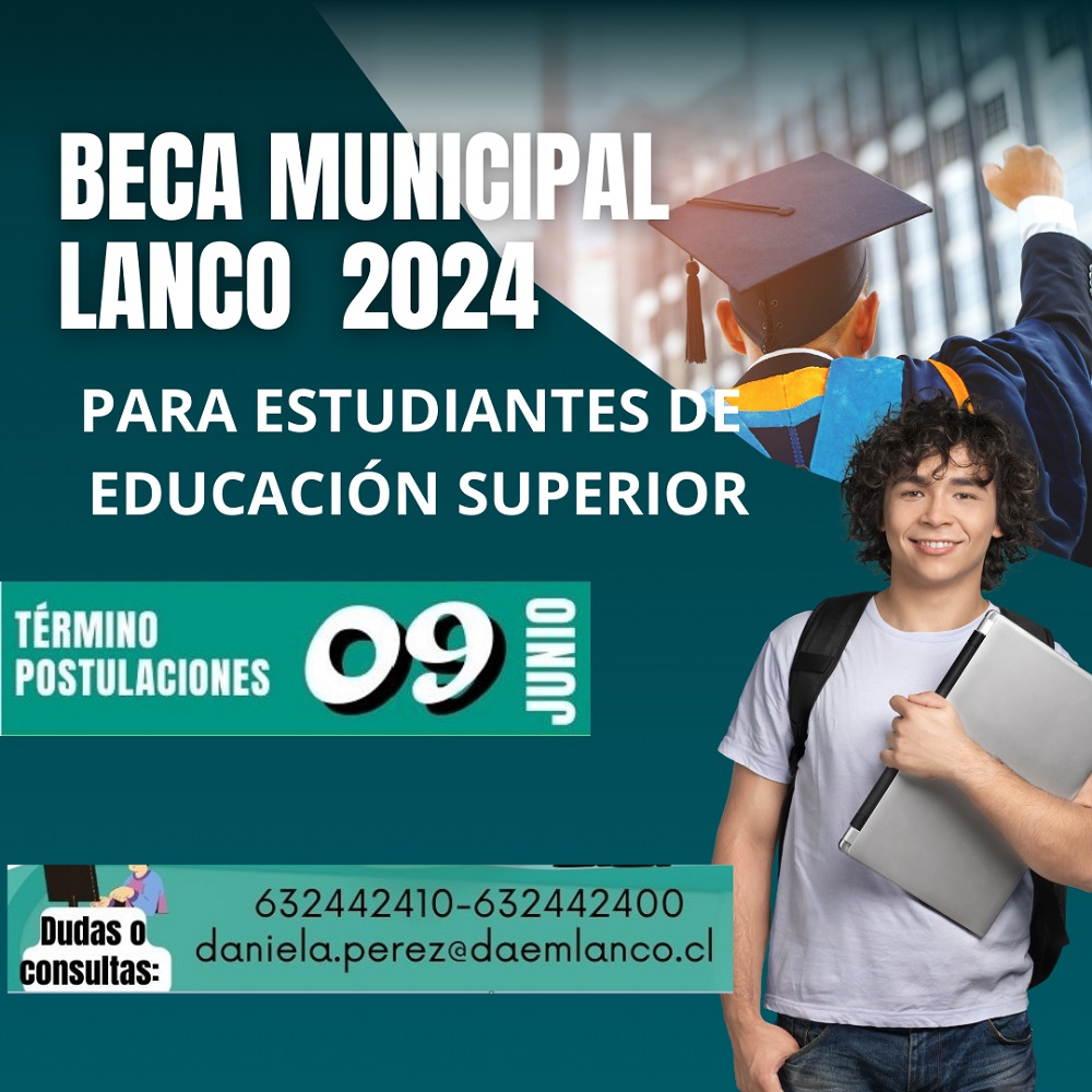 Se inicia en Lanco el proceso de postulación a la Beca Municipal para Educación Superior 2024