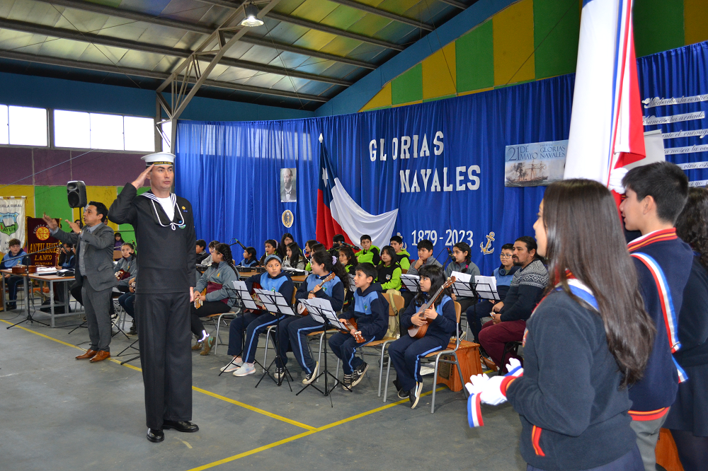 Microcentro Rural, liceo Rep. del Brasil y DAEM coordinan celebración de las Glorias Navales 2024