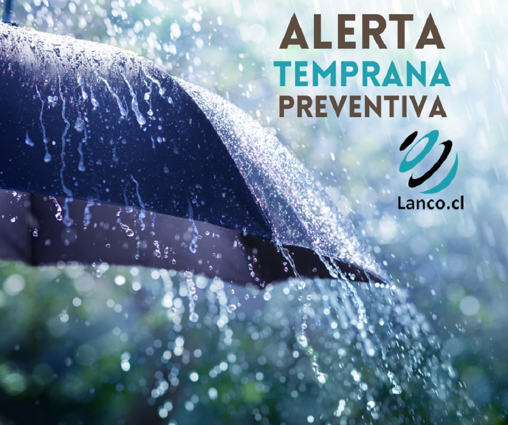 Autoridades llaman a tomar precauciones ante sistema frontal que dejaría cerca de 50 milímetros de lluvia por día