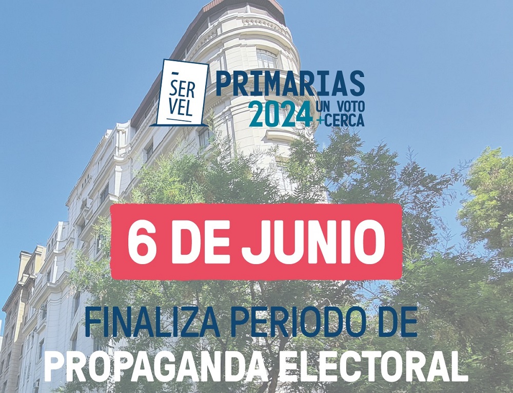 A las 23:59 horas de hoy finaliza el período de propaganda electoral para las Primarias de Alcalde