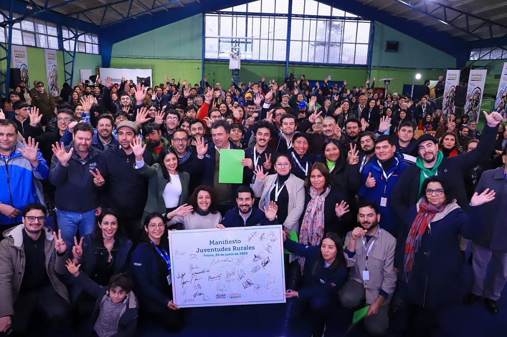 Más de 150 jóvenes de todo el país se dieron cita en el segundo encuentro de juventudes rurales organizado por INDAP