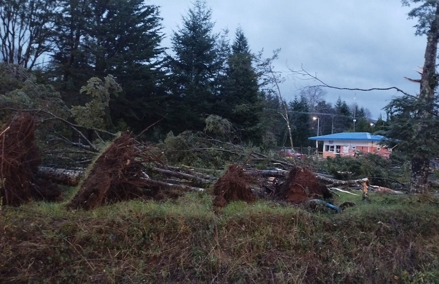 Más de 20 personas damnificadas y 14 viviendas afectadas deja temporal de viento en Malalhue