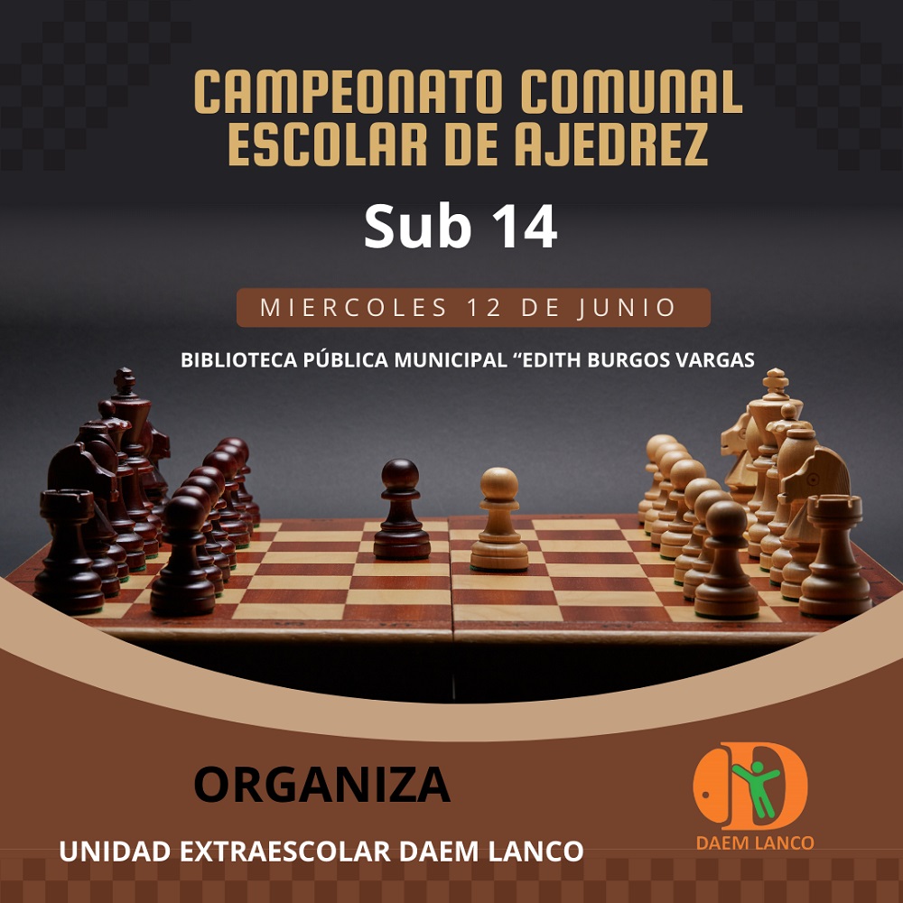 Campeonato Comunal Escolar de Ajedrez se desarrolla este miércoles en Lanco