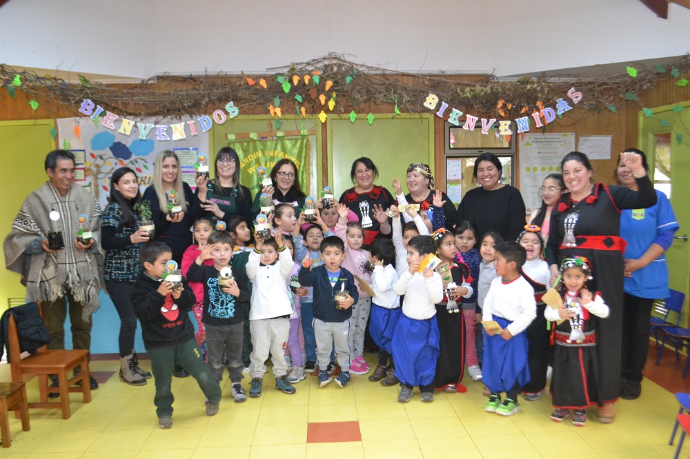 Jardín Infantil We-Liwen celebra Txafkintu con comunidad de párvulos del Liceo República del Brasil