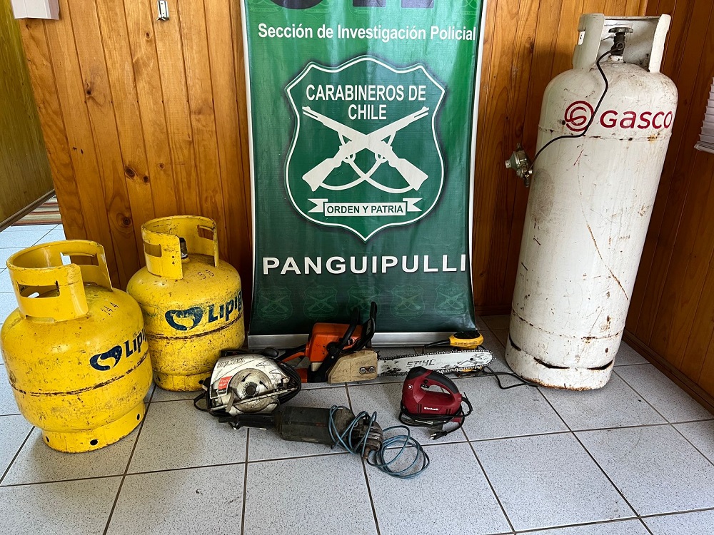 Carabineros decomisa drogas y especies que habían sido robadas en Lanco