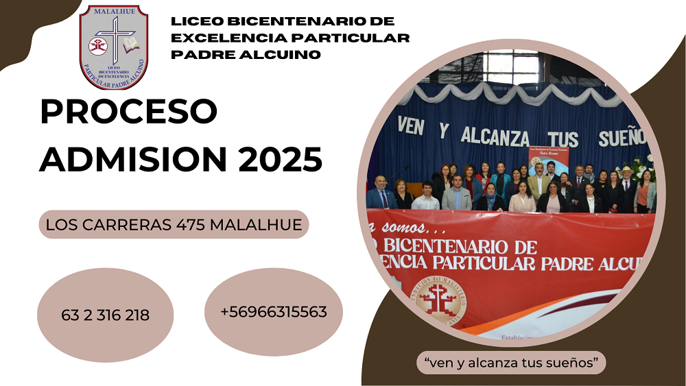 Liceo Bicentenario de Excelencia Padre Alcuino invita a formar parte de su proyecto educativo 2025