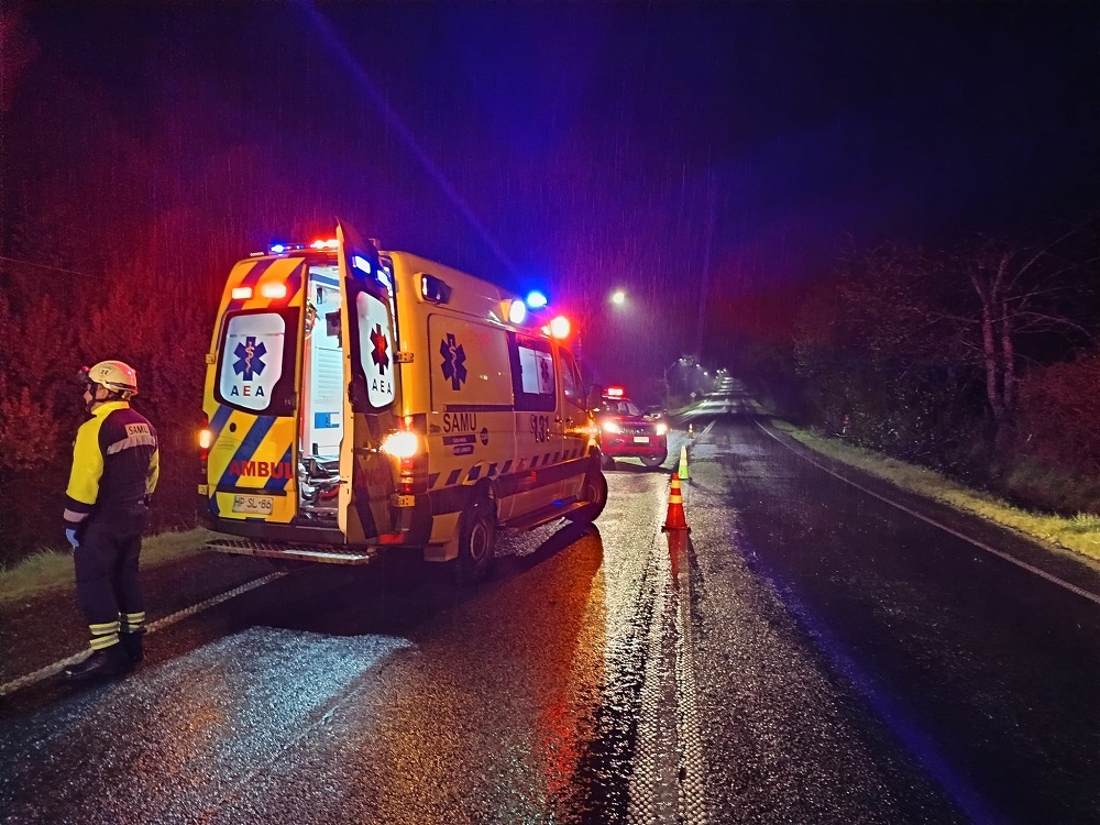 ABC de Lanco trabajó en accidente vehicular en el sector Lilcoco