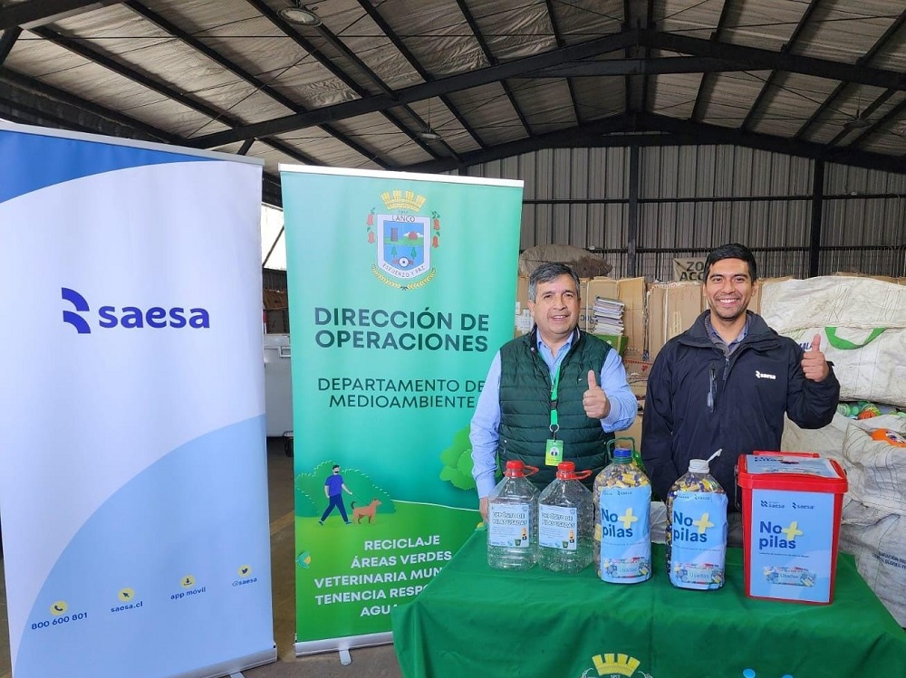 Municipalidad de Lanco y Saesa se unen en campaña de recolección de pilas