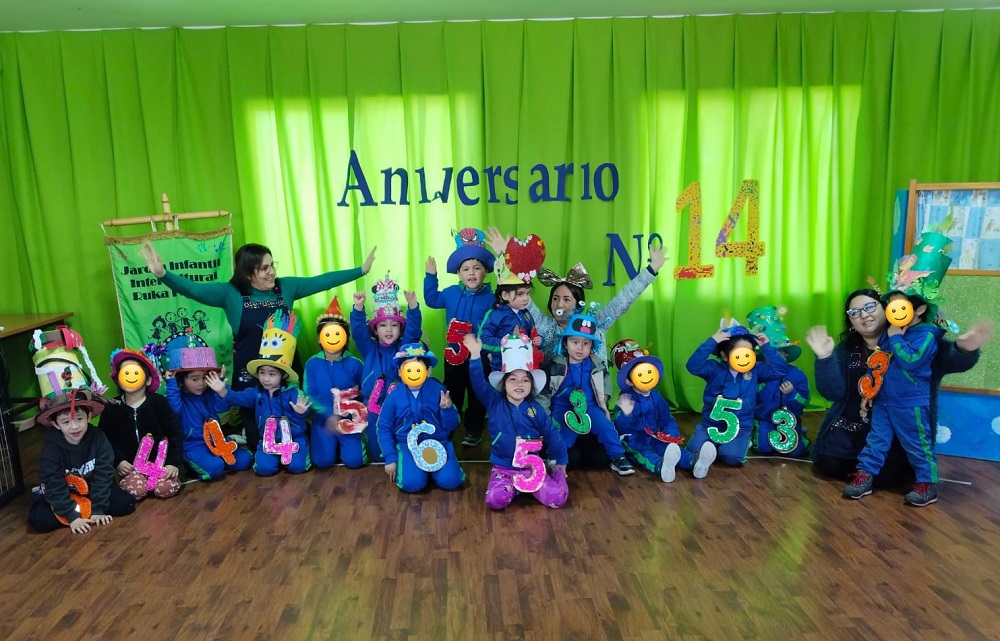 Jardín Infantil Intercultural Ruka Kimün de Puquiñe celebró su 14° Aniversario