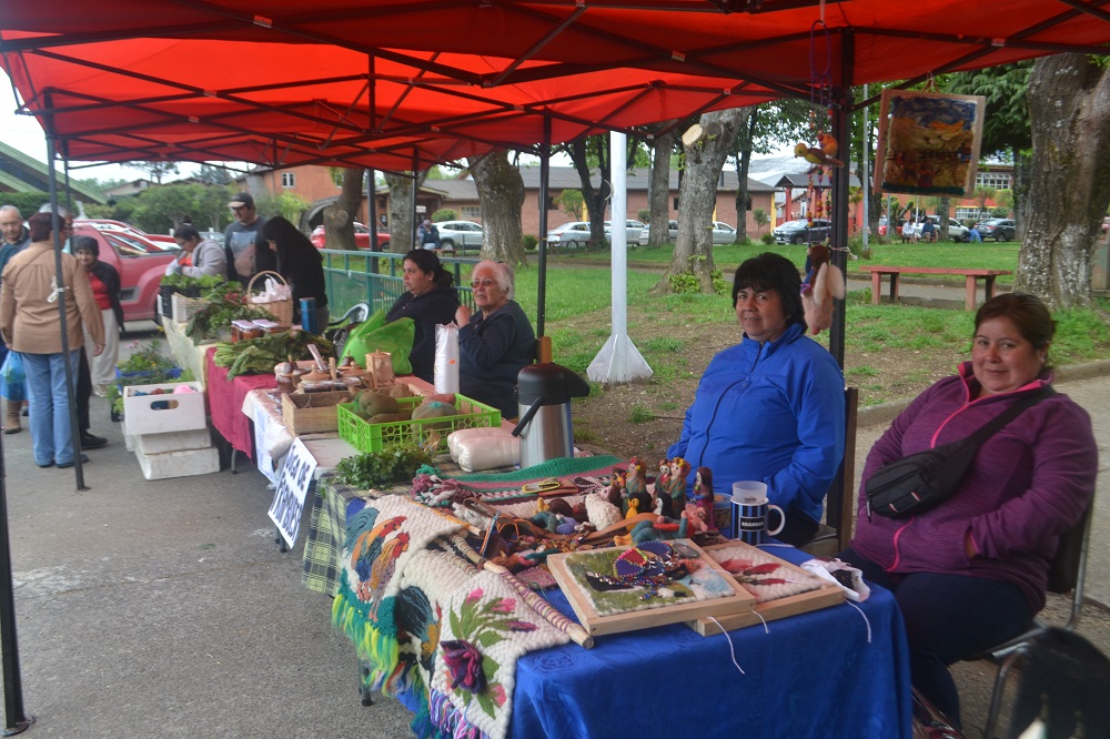 Feria Welu Kawün reúne a emprendedores y agricultores del PDTI de Lanco en Malalhue