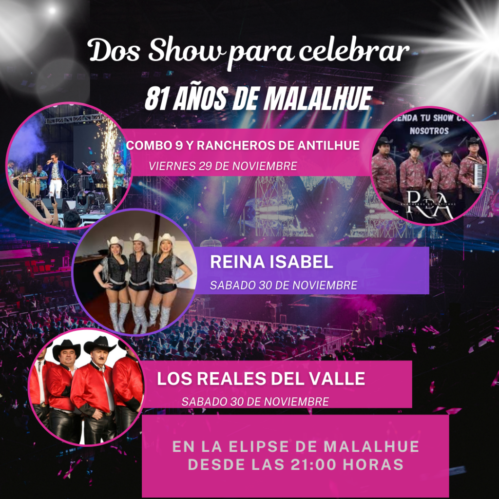 Confirmada la parrilla de artistas para celebrar los 81 años de Malalhue