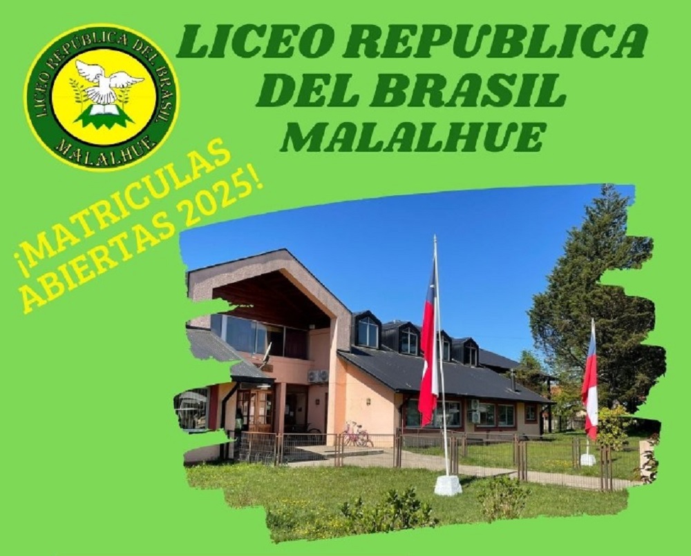 Liceo República del Brasil de Malalhue abre matrículas para el año escolar 2025