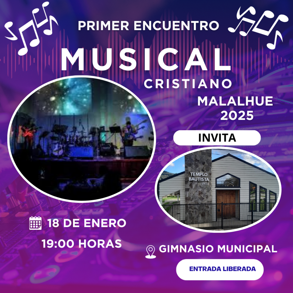 Malalhue será escenario del Primer Encuentro Musical Cristiano «Abre tus Ojos»